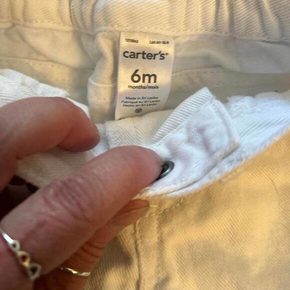 Baby Gap - Carter’s Girls' Two-Piece Outfit Blouse & White Jeans 6 Months - Picture 6 of 8